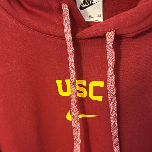Nike USC Trojans 2024 Sideline Club Pullover Hoodie Mens XL Cardinal/Gold NWT - Picture 5 of 10
